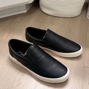 Calvin Klein Men's Black and White Slip-On Loafers 11 NEVER WORN